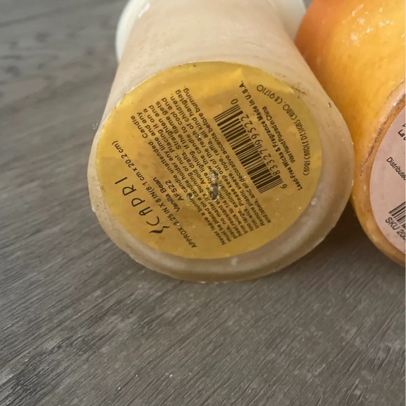 Bundle of 6 pre-loved autumnal colored candles - Picture 2 of 12